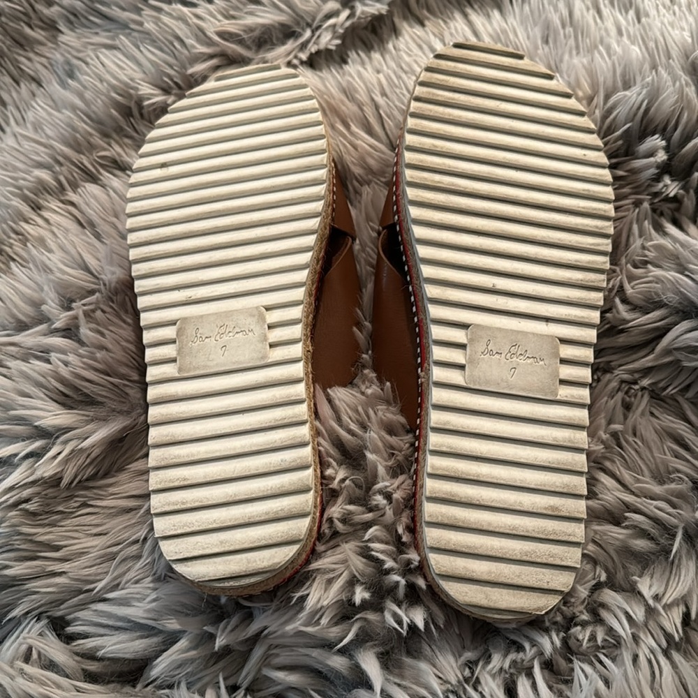 Brown Sam Edelman Leyton Espadrille Sandal. - Picture 8 of 9